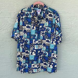 Hawaii Sz L Hawaiian Shirt Sz L 1/4 Button Down